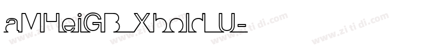 aMHeiGB Xbold U字体转换